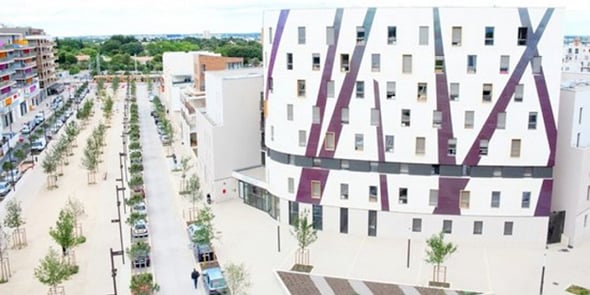 La résidence étudiante Côté Rambla, dans le quartier des Grisettes, à Montpellier.