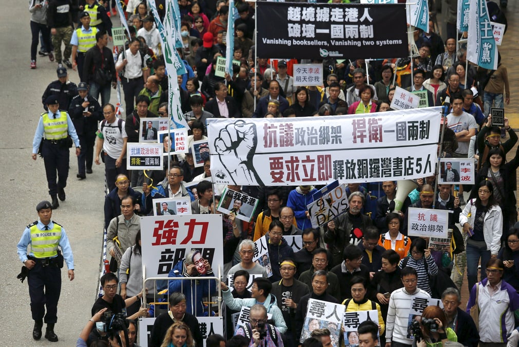 Interrogations a hong kong apres la disparition de cinq editeurs