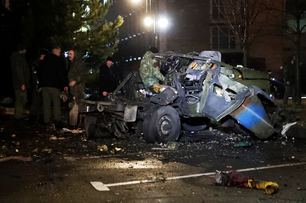 Explosion d'une voiture piegee a donetsk, selon les separatistes