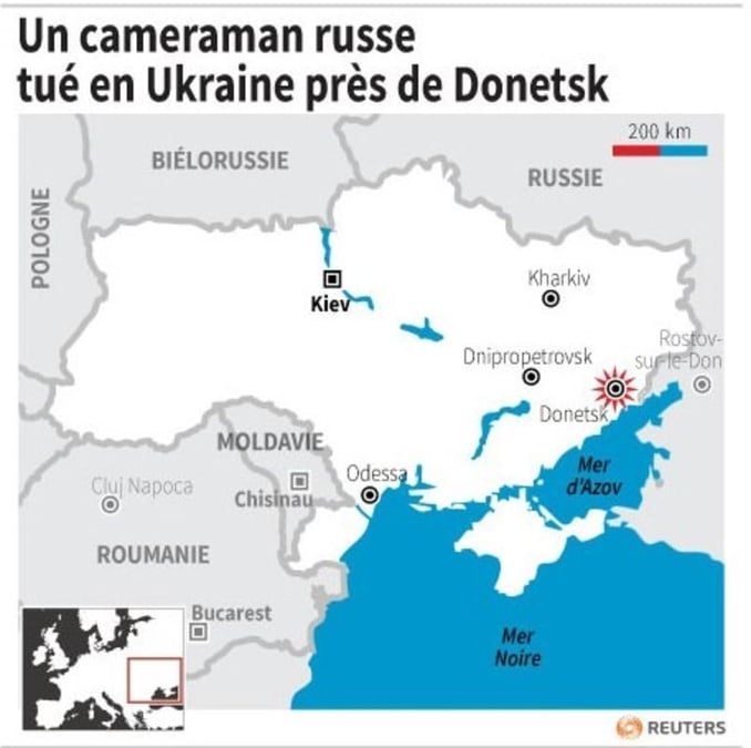 Un cameraman de la télévision russe tué près de Donetsk