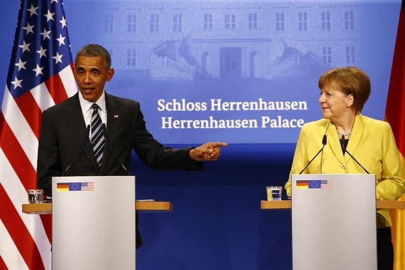 Barack obama plaide en faveur d'un traite de libre-echange en allemagne