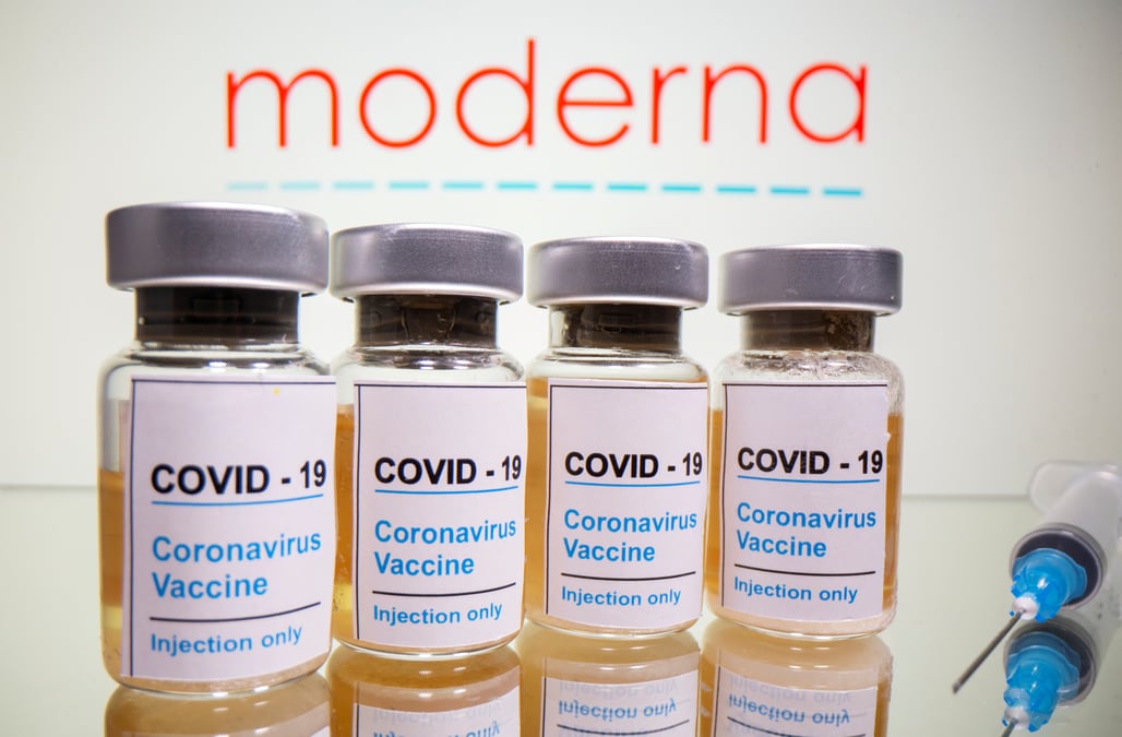 Vaccin anti covid: la commission europeenne s'entend avec moderna