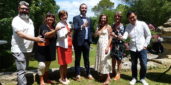 L'équipe du CIVL (conseil interprofessionnel des vins du Languedoc)