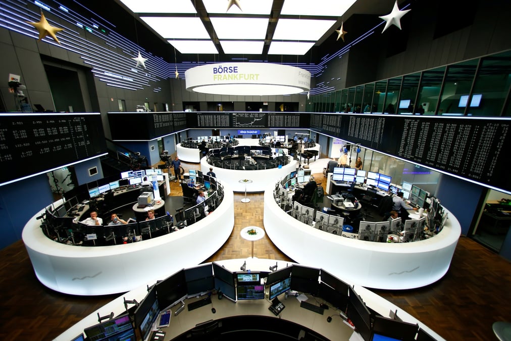 La bourse de francfort, en allemagne