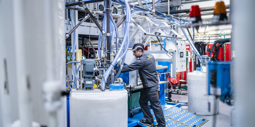 Les dernières optimisations vont être menées sur le pilote industriel mis au point par Orano à Bessines-sur-Gartempe. (crédits : Orano, Cyril Crespeau)