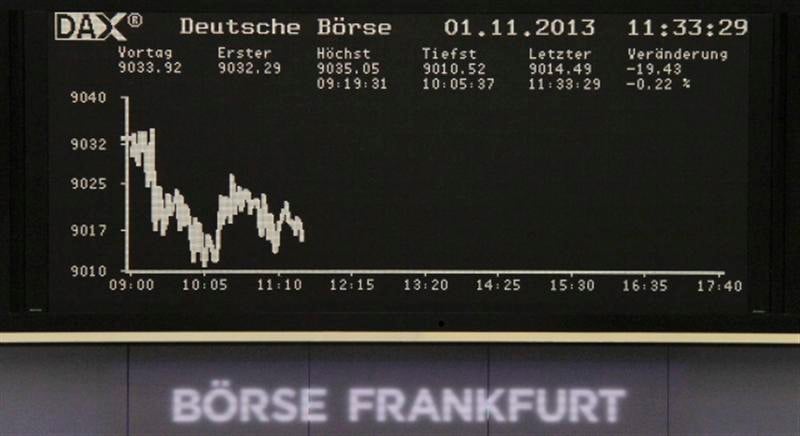 Les Bourses européennes en baisse à la mi-séance, sauf Londres