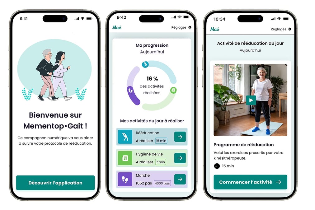 En partenariat avec le Gérontopôle des Pays de la Loire, les CHU de Nantes et d’Angers et le groupe LNA Santé, la startup nantaise Smart Macadam a conçu une application d’auto-rééducation de personnes de plus de 65 ans, pour les aider après une chute.