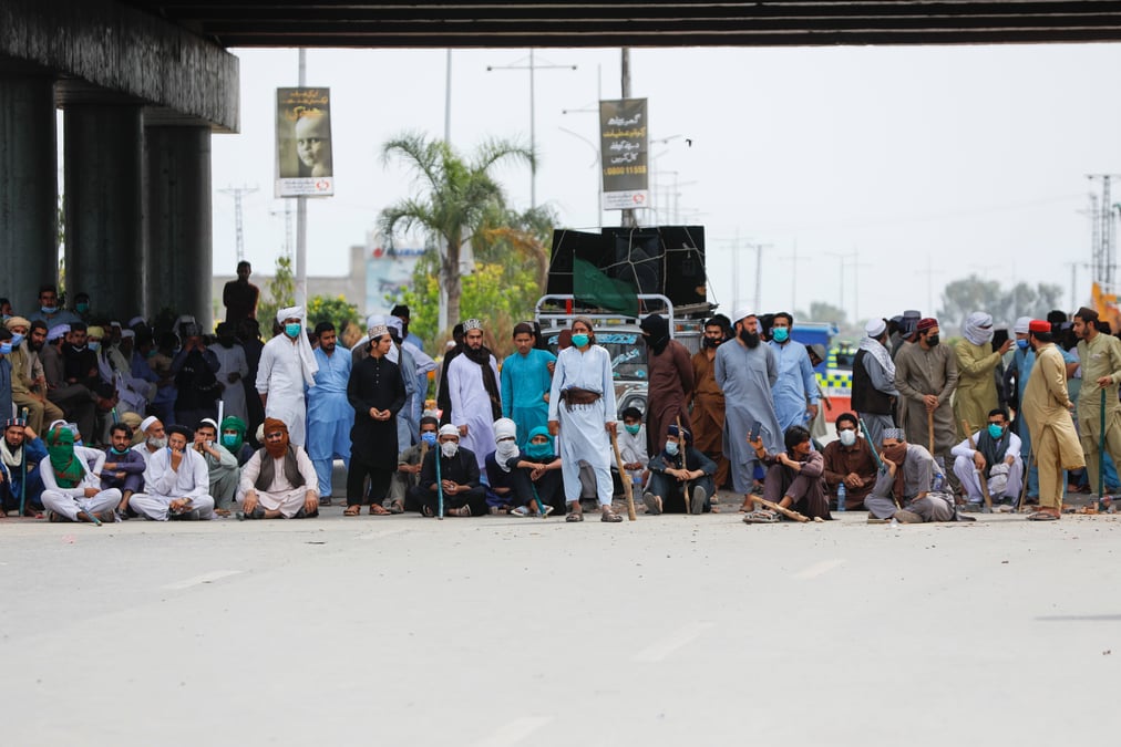 Manifestations anti-francaises au pakistan