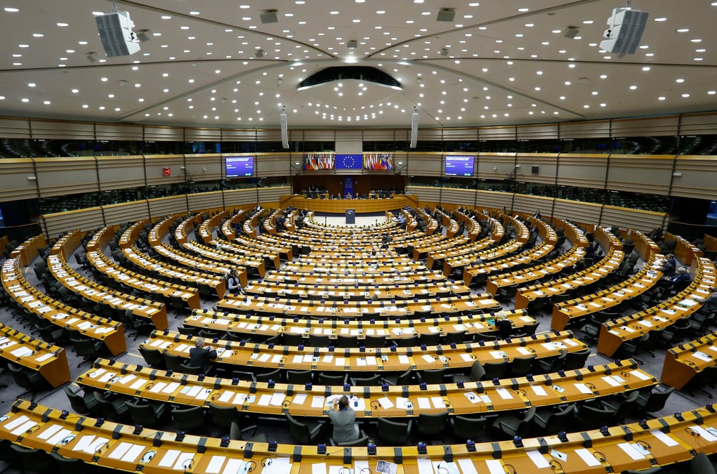 Photo d'illustration de l'hemicycle du parlement europeen