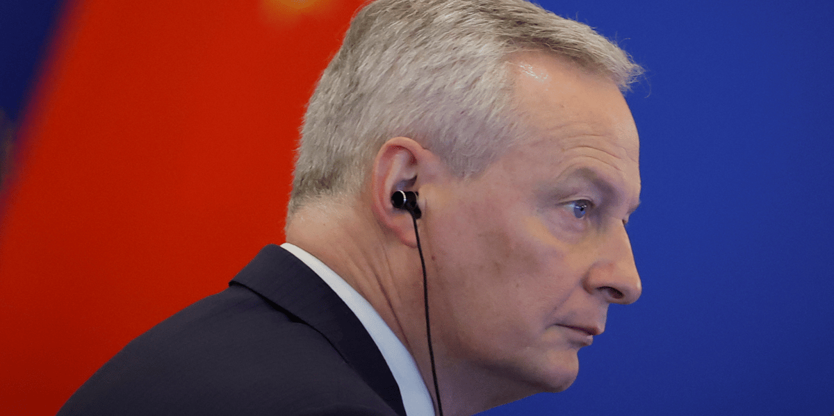 Le ministre de l'Economie Bruno Le Maire à Pékin.