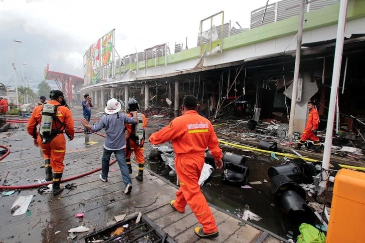 Attentat devant un supermarche dans le sud de la thailande