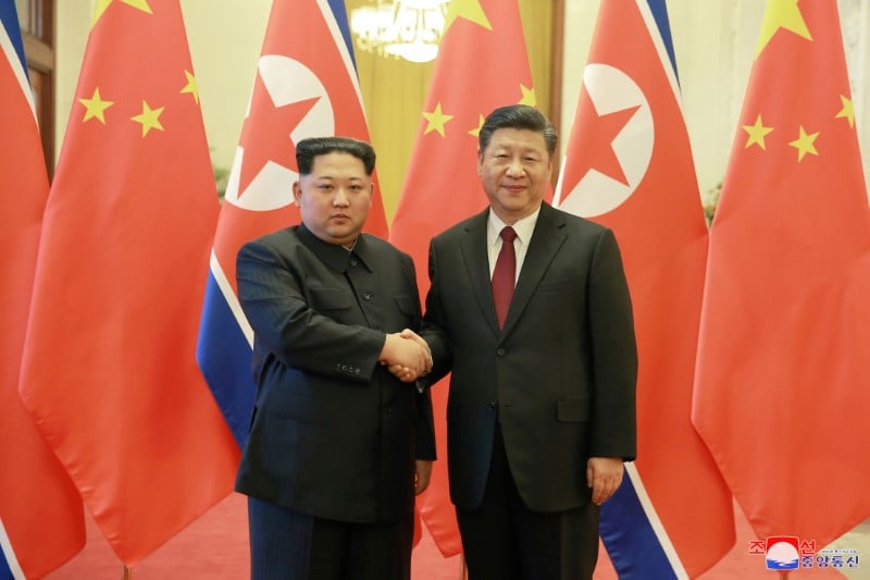 Le dirigeant nord-coreen a a nouveau rencontre le numero un chinois
