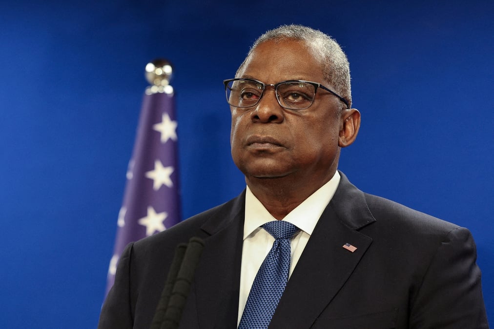 Le secretaire americain a la defense, lloyd austin, a tel aviv
