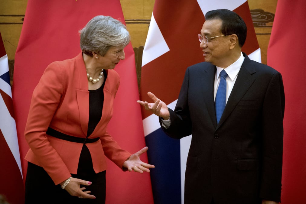 Theresa may promet un renforcement des relations avec la chine