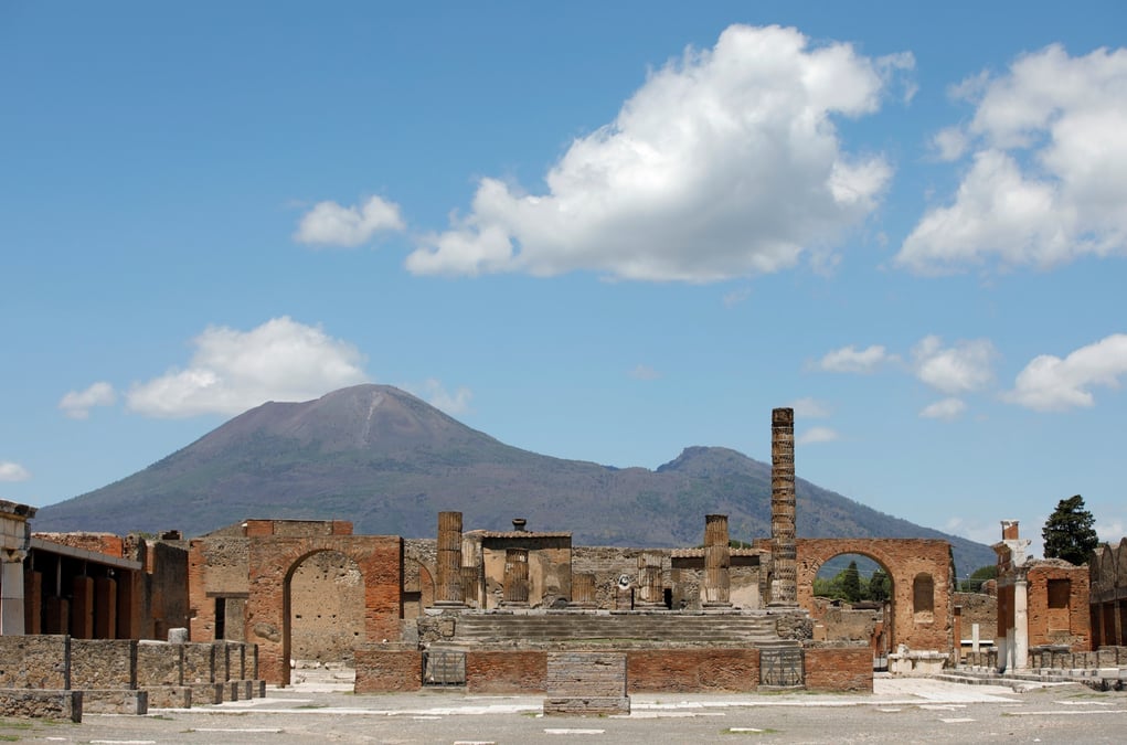 Le site archeologique de l'ancienne cite romaine de pompei