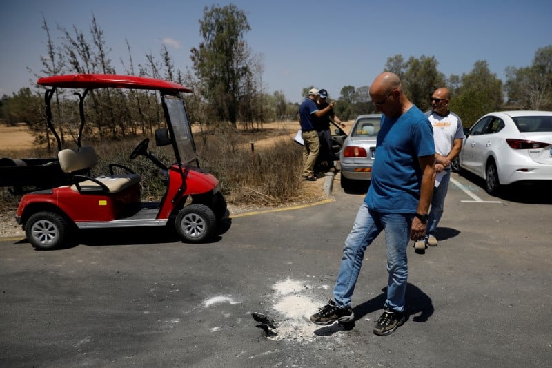 Echanges de tirs israelo-palestiniens a la frontiere de gaza