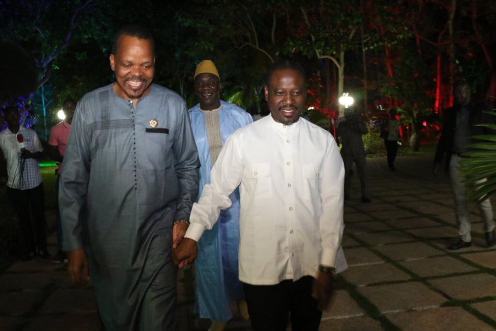 Alain Lobognon et Guillaume Soro