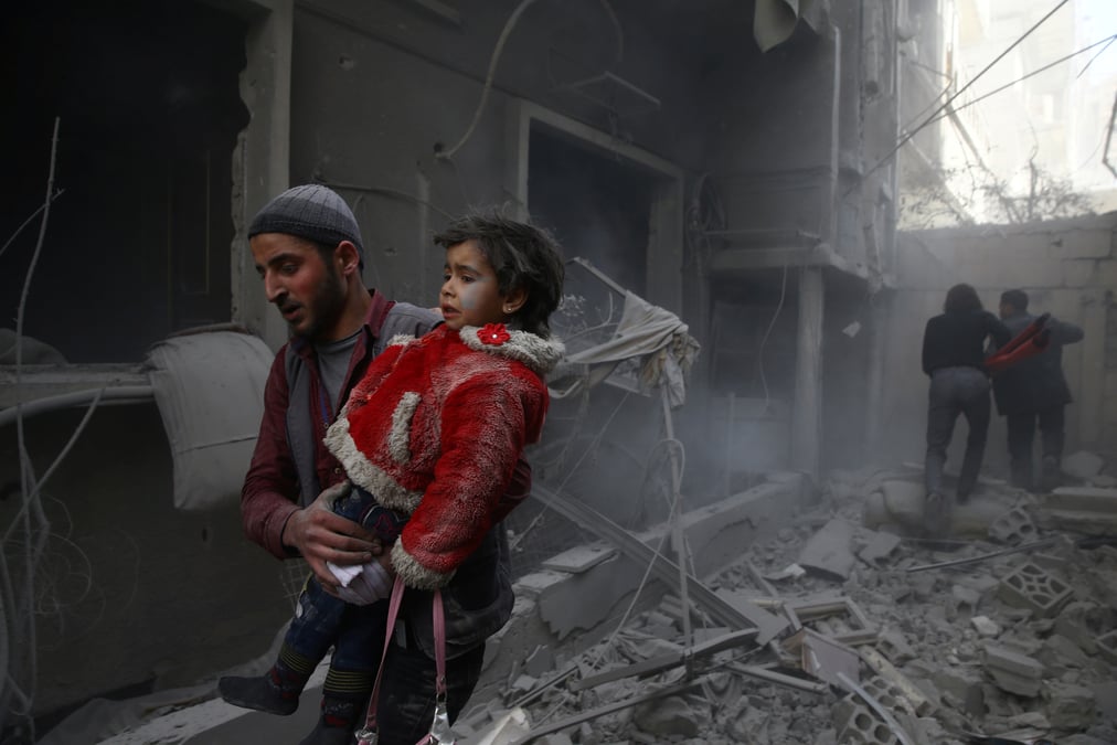Syrie: 21 morts dans des frappes aeriennes sur la ghouta