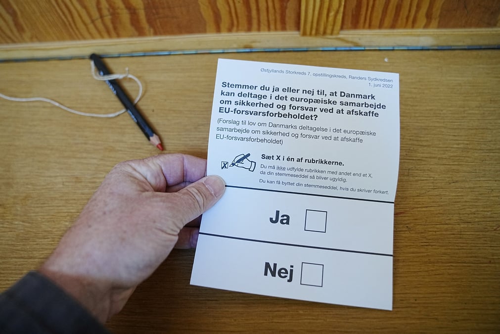 Le danemark se prononce sur l'adhesion a la politique de defense europeenne
