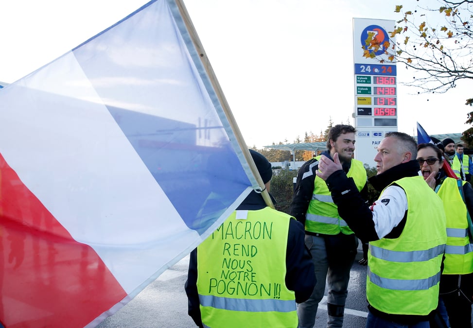Operations des "gilets jaunes" sur le reseau routier