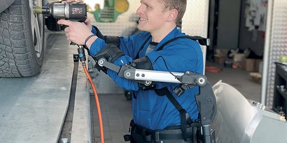 ErgoSanté fabrique notamment des exosquelettes pour soulager les salariés dans certaines postures