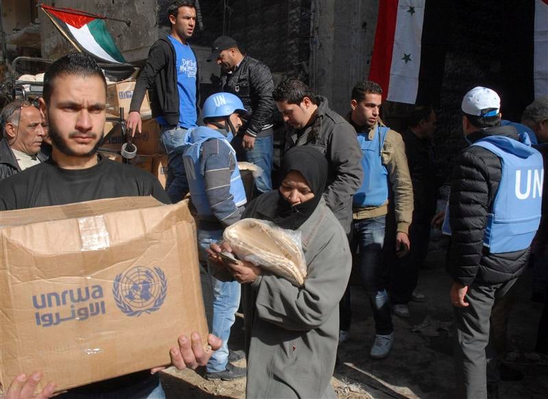 L'Onu ravitaille le camp de Yarmouk près de Damas