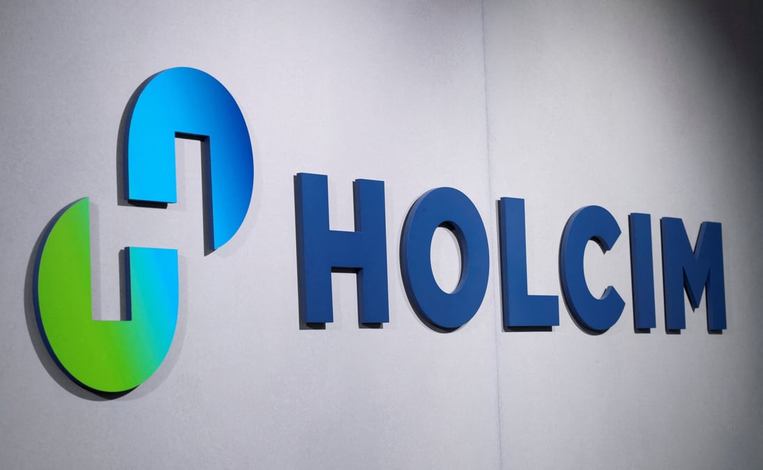 Le logo de holcim a son siege a zoug, en suisse