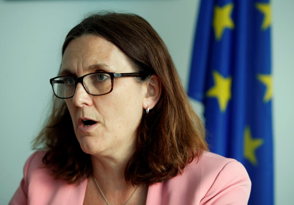 Malmstrom (ue) exhorte pekin a s'engager dans la reforme de l'omc