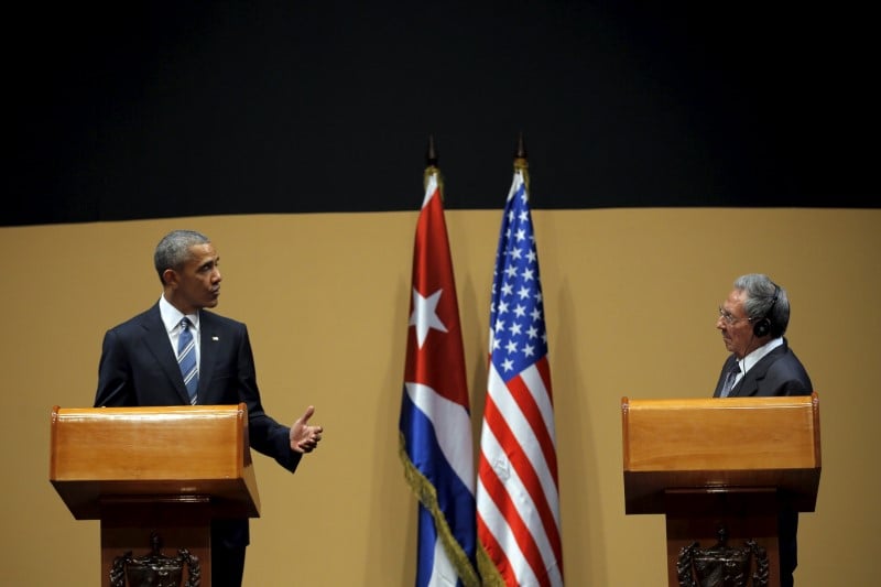 Echange “franc et honnete” entre obama et caastro