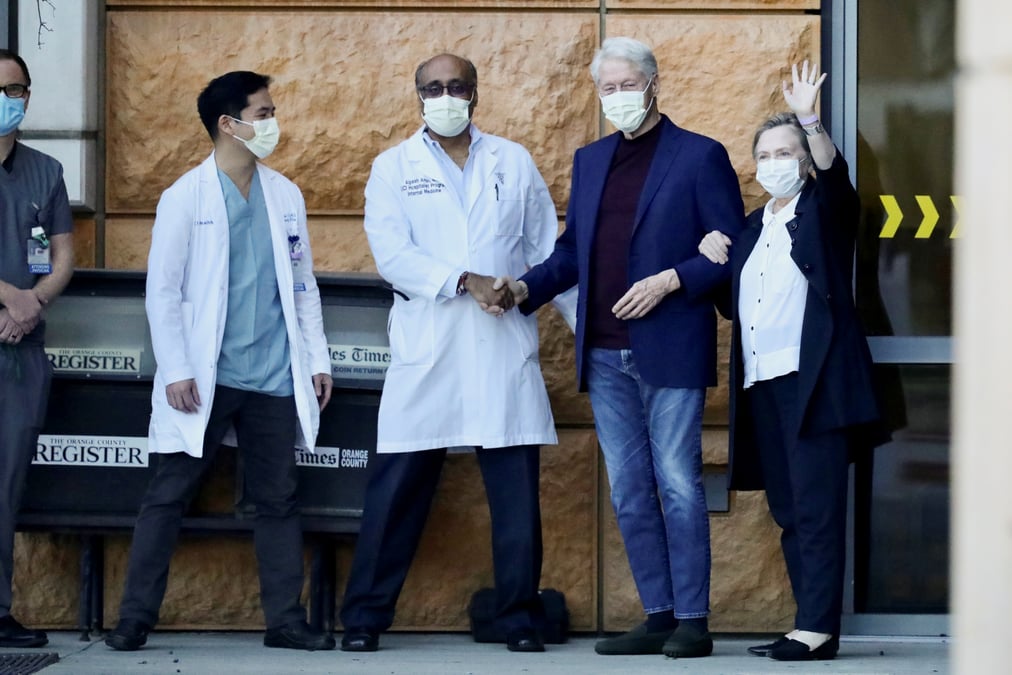 L'ancien president americain bill clinton est sorti d'hopital