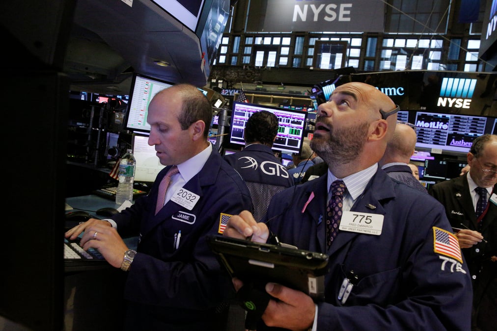 Wall street irregulier a la cloture
