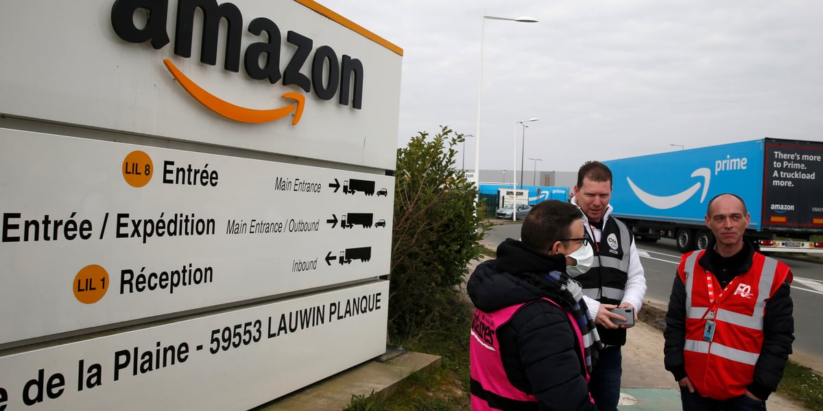 Plusieurs salariés d'Amazon France ont fait valoir leur droit de retrait.