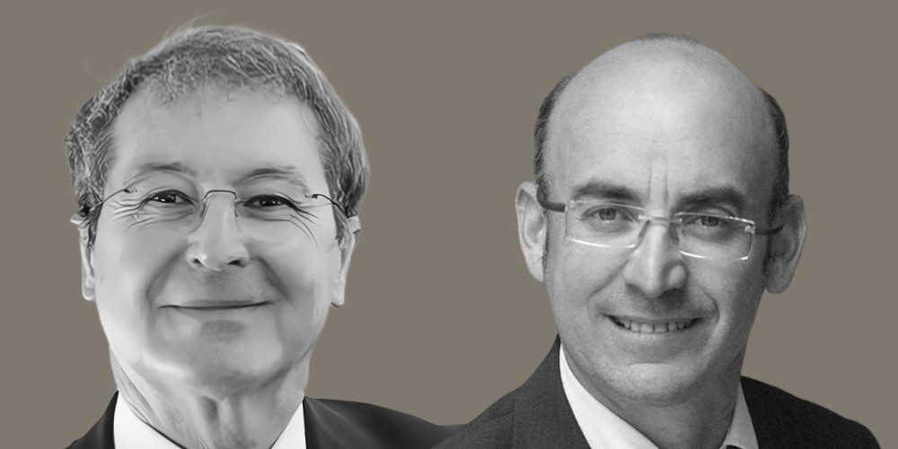 De g à d, Pascal de Izaguirre, Président de la Fédération National de l'Aviation et de ses Métiers et Thomas Juin, Président de l'Union des Aéroports Français.