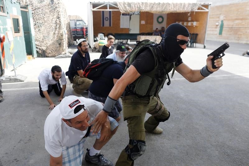 Camps d'entrainement israeliens pour touristes en cisjordanie