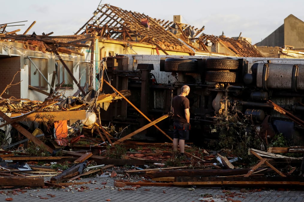Une tornade rare frappe le sud de la republique tcheque