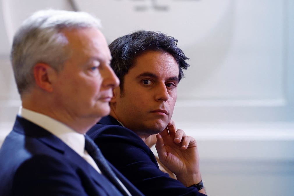 Le premier ministre francais gabriel attal