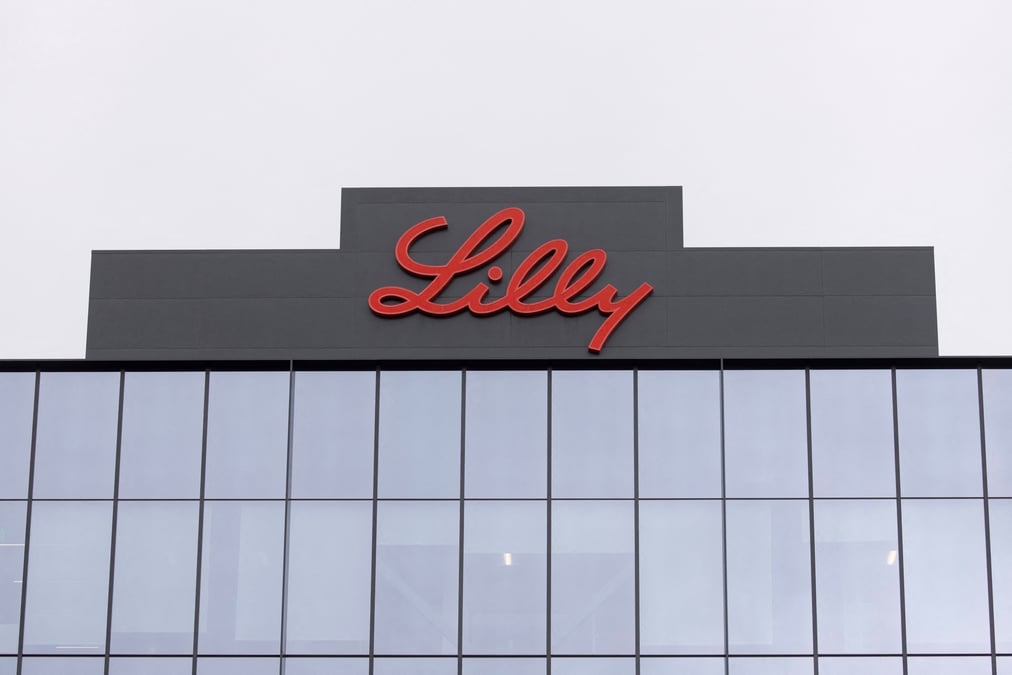 Le logo d'eli lilly a san diego, aux etats-unis