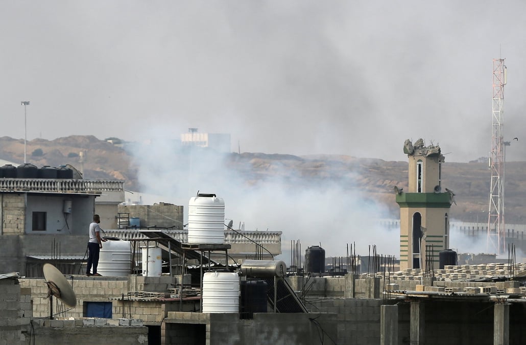 Un site vise par des frappes israeliennes, a rafah