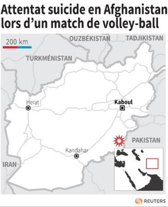 Attentat lors d'un match de volley-ball en Afghanistan, 45 morts