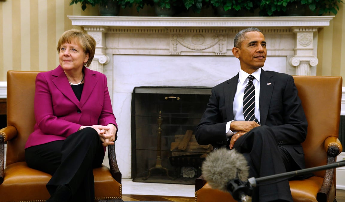 Merkel defend a washington la voie diplomatique sur l'ukraine