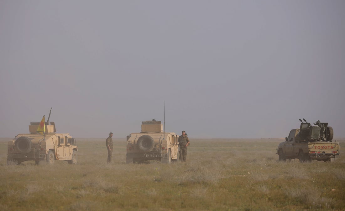 Les combattants de l'ei de plus en plus accules a baghouz