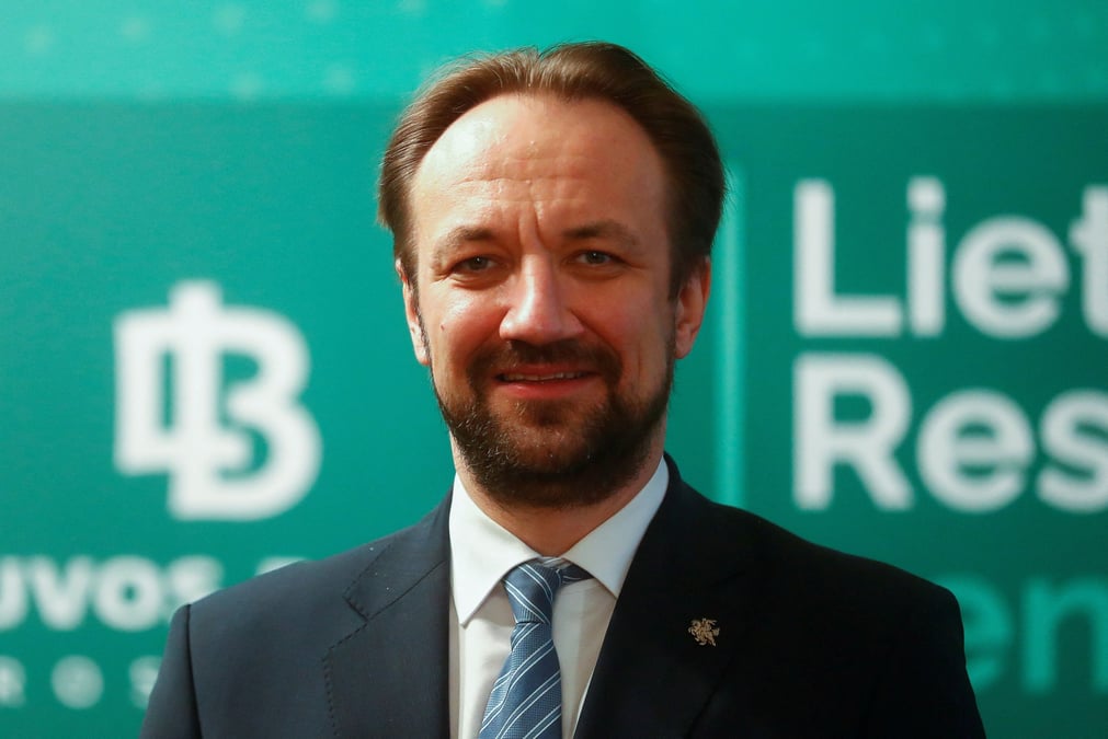 Photo d'archives de gediminas simkus, le president du conseil d'administration de la banque de lituanie