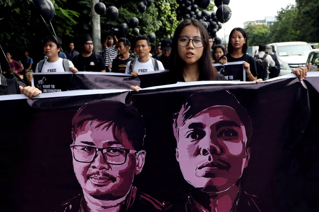 Les deux journalistes de reuters condamnes a 7 ans de prison