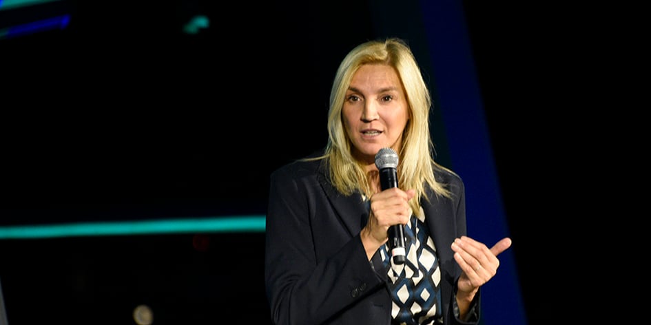 Agnes Evren participait à la « Nuit de l'écologie » organisée par les Républicains, le 10 octobre 2023.