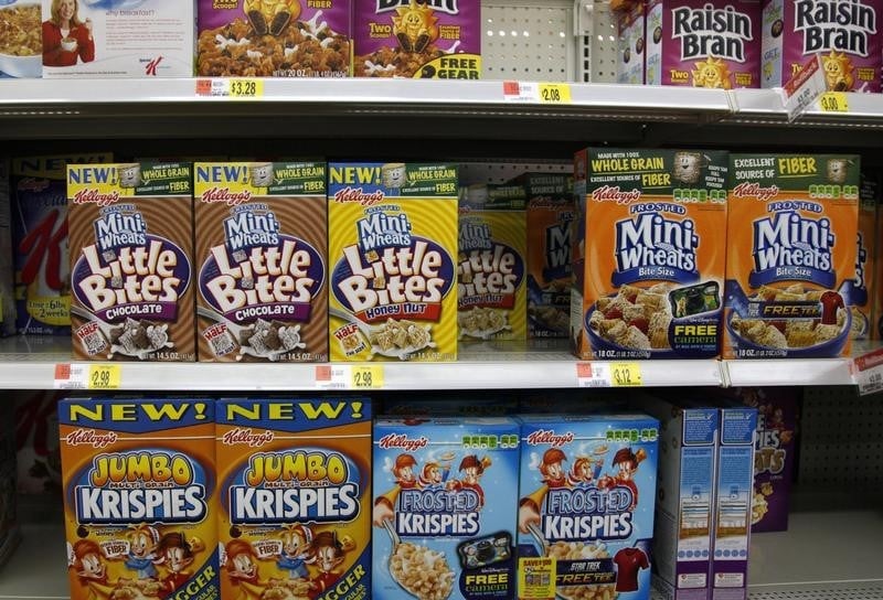 Progression inferieure aux attentes des ventes de kellogg’s au 4e trimestre
