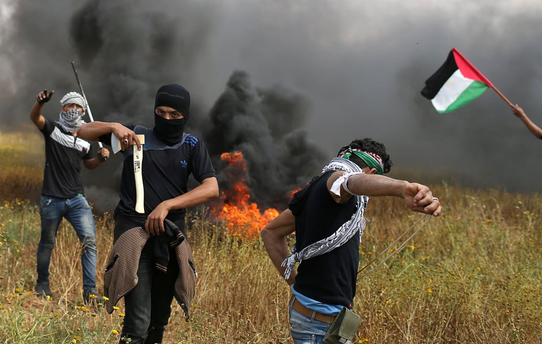 Sept palestiniens tues, 500 blesses par tsahal a la limite de gaza