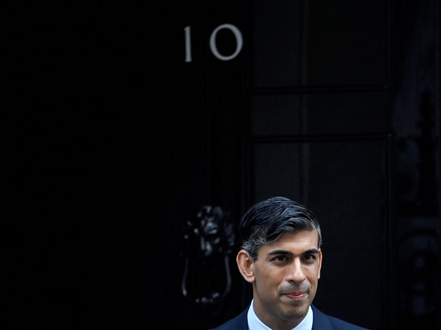 Le premier ministre britannique sunak, a londres