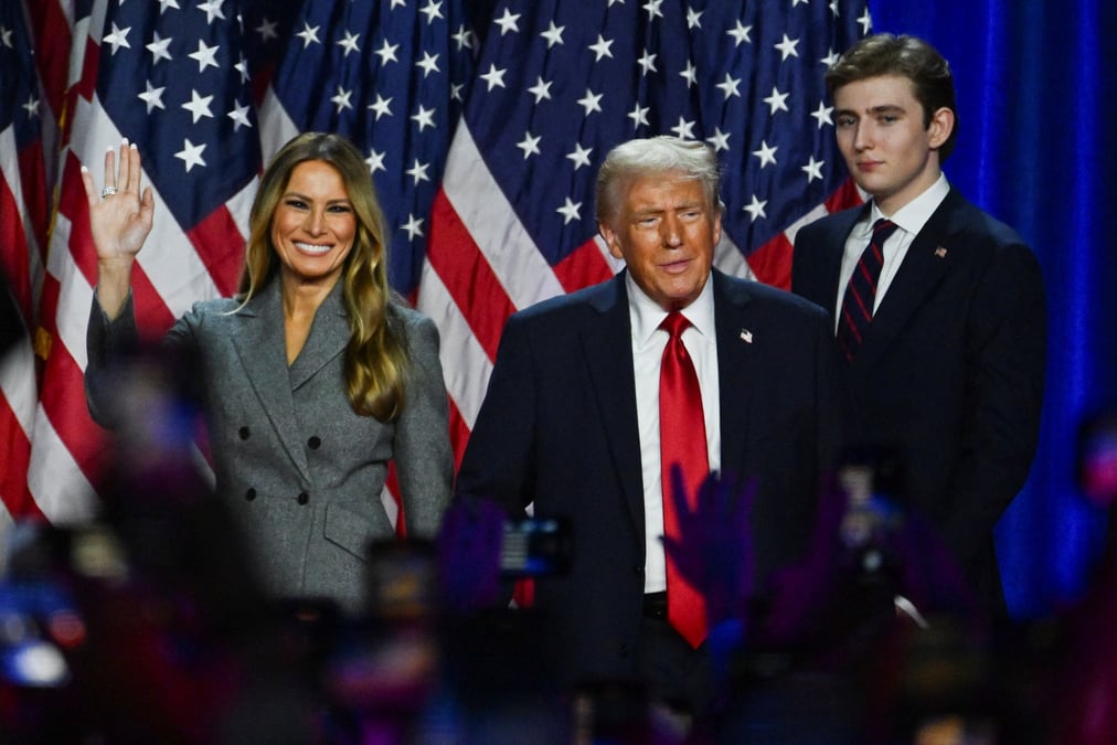 Donald trump, sur scene suite aux premiers resultats de l'election presidentielle americaine