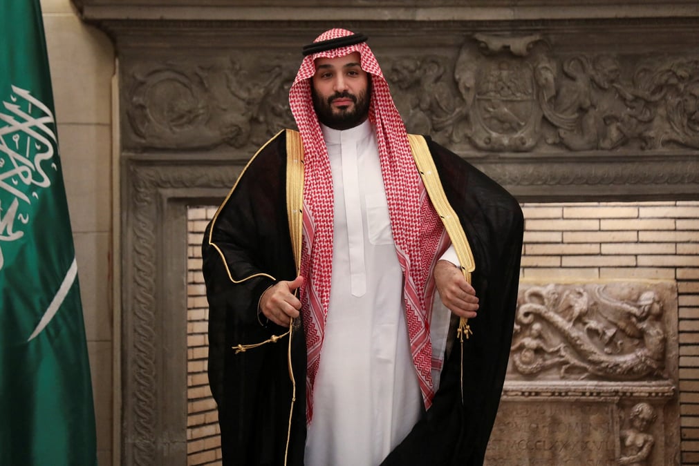Photo d'archives du prince heritier saoudien mohamed ben salman lors d'une ceremonie a athenes