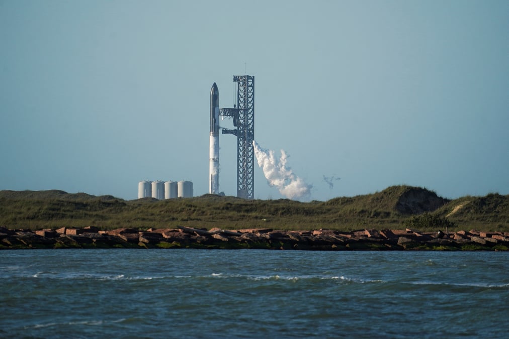 Vue generale du pas de tir boca chica